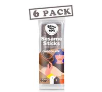 SEVEN ATE NINE THE SUNNY SIDE OF TASTE - 7ATE9 - Sesame Stick with Chocolate 60g (Pack of 6) - Gluten Free - Dairy Free - Handmade Greek Sesame Bar with Dark Chocolate