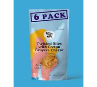SEVEN ATE NINE THE SUNNY SIDE OF TASTE - 7ATE9 Twisted Bites with Cheese 120g (Pack of 6)- Baked Savoury Snack - Crunchy Cheese Twists - No Palm Oil - Vegetarian - On-the-Go Snack Pack