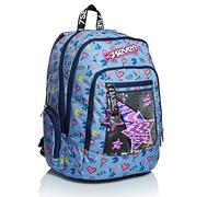 Seven Backpack, Advanced, STARRY RAINBOW Knapsack Padded School Bag, Book Bag, One Size for Teen, Girls&Boys, Large Capacity, For School, Sport & Free Time, Laptop Sleeve, Italian Design, blue,