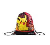 Seven - Backpack Bag - POKEMON - PIKACHU - Yellow Red - Backpack with Drawstring Closure - Easy Bag Sport - Children's Sports Backpack, multi-coloured, Taglia unica, Rucksack Backpacks
