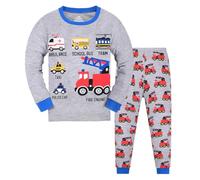 SEVEN BB Boys Pyjamas Set Fire Truck Kids Pjs Pajama Long Sleeve Cotton Sleepwear Tops Shirts Pants Nightwear Children Outfit 6 Years