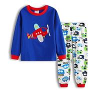 SEVEN BB Boys Pyjamas Set Kids Pjs Pajama Long Sleeve Cotton Sleepwear Tops Shirts Pants Boys Plane Nightwear Children Outfit 5 Years