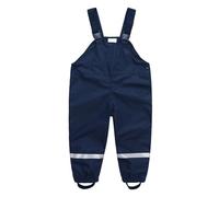 SEVEN BB Kids Waterproof Trousers Boys Mud Rain Trousers Girls Puddle Pants Baby Waterproof Dungarees Rain Bib Pants Navy Blue 12 Months