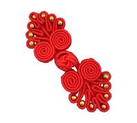 Seven Beads Chinese Cheongsam Knot Button Closure Ribbon Fastener Costume Tang Shirt Suit Sewing Craft Accessories Chinese Knots Buttons for Cheongsam