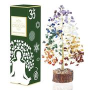Seven Chakra Crystal Tree of Life Spiritual Healing Meditation Gift Bonsai Tree for Home & Room Decor Crystal Gift for Women Mum Sister Birthday Gifts for Women Men Housewarming Present