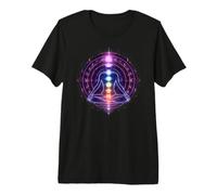 Seven Chakra Meditation Sacred Geometry Yoga Spiritual Art Premium T-Shirt