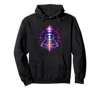 Seven Chakra Meditation Sacred Geometry Yoga Spiritual Art Pullover Hoodie