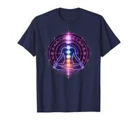 Seven Chakra Meditation Sacred Geometry Yoga Spiritual Art T-Shirt
