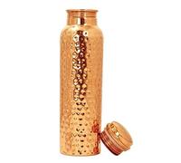Seven Chakra Tree Pure Copper Water Bottle With Hammered Shine Finish Design, Drinkware, Storage Purpose, Volume-1 Litre, Pack of 1