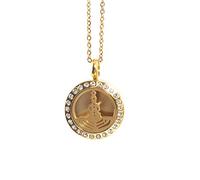 Seven Chakras | Aromatherapy Oil Diffuser Gold Necklace Locket with Pad