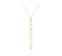 Seven Chakras Ladies Yoga Necklace Long Water Drop Pendant Y-Shaped Stainless Steel Jewelry for Practice Daily Life Fashion Expression Mental Health Meaningful Gift