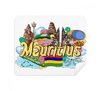 Seven Coloured Earth Mauritius Graffiti Phone Screen Cleaner Glasses Cleaning Cloth 2pcs Suede Fabric