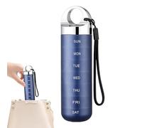 Seven Day Dispenser - Aluminum Supplement Holder, Moisture Resistant Box, Durable Tablet Keeper Delivering Easy Daily Access | Practical Solution For Adults Seniors Caregivers Travel Home Office Gym V
