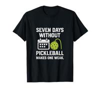Seven Days Without Pickleball Stencil Military Graphic T-Shirt