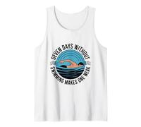 Seven Days Without Swimming Makes One Weak, Swimmer Tank Top