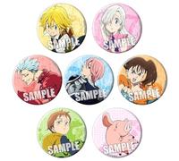 Seven Dead Sins Badges Anime Figure Tinplate Badge Pins Decorations - Multicolore 58mm 7 Pieces