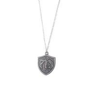 Seven Deadly Sins Anime Tattoo Necklace - Bite Tail Dragon Shield Pendant Jewelry Gift