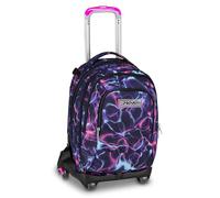 Seven Detach Electrivibe Girl Jack 8 Wheels School Trolley Violet, 34 L, Decomposable, Detachable Backpack, 4 in 1, Cross-over System, Multifunctional Pockets, Elementary and Middle School, Girl, Girl
