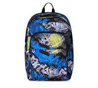 Seven Detach Pro XXL Reversible School Backpack, Blue, Double Compartment Backpack with Wireless Earphones, PC Pocket and Bottle Pocket, Middle and High School, Boy
