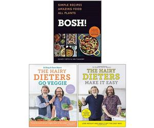 Seven Dials Bosh Simple Recipes Hardcover, The Hairy Dieters Go Veggie, The Hairy Dieters Make It Easy 3 Books Collection Set