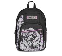 Seven Dual Detach PLUMPY LINE GIRL School Backpack, Black, 32 L, Double Compartment, Multi-Function, Detachable Backpack, Pocket with Organizer, Computer Compartment, Middle and High School, Girl