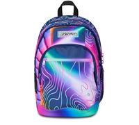Seven Dual School Backpack 5 Class Girls with Laptop Compartment, Pink, Standard Size, Casual