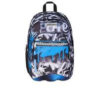 Seven Dual School Backpack, Blue Grey, 31L Double Compartment, with PC Pocket, Bottle Pocket and Organizer Pocket, Middle and High School, Boy Backpack, grey, Taglia Unica