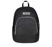 Seven Dual School Backpack, Made of Stars, Double Compartment, Black, Glitter Effect, 32 L, Equipped Pocket, Computer Pocket, Side Bottle Pocket, Middle and High School, Girl, Girl