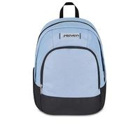 Seven Dual School Backpack, Made of Stars, Double Compartment, Grey, Glitter Effect, 32 L, Equipped Pocket, Computer Pocket, Side Bottle Pocket, Middle and High School, Girl, Girl