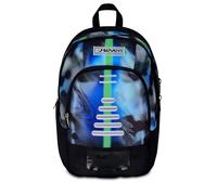 Seven Dual Write Down School Backpack, Blue, 31 Litre Double Compartment, with PC Pocket, Bottle Pocket and Organizer Pocket, Middle and High Schools, for Boys