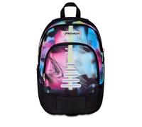 Seven Dual Write Down School Backpack, Fuchsia, 31 Litre Capacity Dual Compartment, PC Pocket, Bottle Pocket and Organizer Pocket, Middle and High Schools, Girls