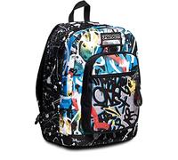 Seven Fit Backpack for School, University & Leisure, Spacious School Bag for Teenagers, Girls and Boys, Colourful and Practical, Italian Design, Black Dark, standard size, Modern