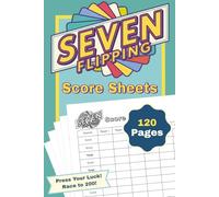Seven-Flipping Style Score Sheets: 120 Sheets Score Book For Scorekeeping | Track Scores for Up to 6 Players | Perfect 6" x 9" inches Compact Format