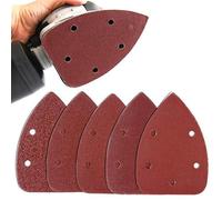 Seven-Flower 40X Mixed Mouse Sanding Sheets Loop Assorted 60/80/120/240 Grits 5 Holes Detail Sandpaper Black and Decker Detail Palm Sander Pads
