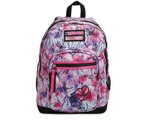 Seven Freethink Girl Backpack, Pink - Integrated USB Plug - Double Compartment - School and Leisure