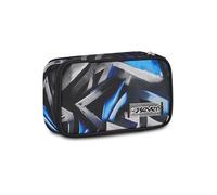 Seven FREETHINK Quick Case School Pencil Case, Blue, Rectangular Pencil Case, Equiped, Spacious 45 Pieces, Complete with Pencils, Pens and Colours, Elementary and Middle School, Children, Teenagers