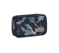 Seven FREETHINK Quick Case School Pencil Case, Grey, Rectangular Pencil Case, Spacious 45 Pieces, Complete with Pencils, Pens and Colours, Elementary and Middle School, Children, Teenagers, Leisure