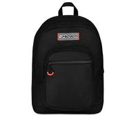 Seven Freethink School Backpack, Black, Double Compartment with PC Pocket and Bottle Pocket, 34 L, Middle and High School, Boy and Girl Backpack, Black, Taglia Unica