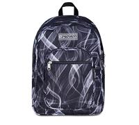 Seven Freethink School Backpack, Black Grey, Double Compartment with PC Pocket and Bottle Pocket, 34 L, Middle and High School, Boy Backpack, Black, Taglia Unica