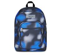 Seven Freethink School Backpack, Blue Black, Double Compartment with PC Pocket and Bottle Pocket, 34 L, Middle and High School, Boy Backpack, blue, Taglia Unica