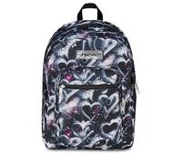 Seven Freethink School Backpack, Double Compartment, Black, 34 L, Laptop Compartment ablet, Multifunctional Pockets, Side Bottle Pocket, Middle and High School, Children, Boys