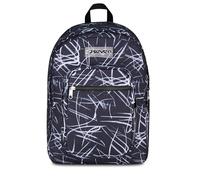 Seven Freethink School Backpack, Double Compartment, Black, 34 L, Laptop Compartment ablet, Multifunctional Pockets, Side Bottle Pocket, Middle and High School, Children, Boys