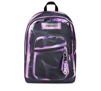 Seven FREETHINK School Backpack, Double Compartment, Black, 34 L, Multi-Function, Front Pocket, Side Pocket for Bottle, Internal Computer Compartment, Middle and High School, Girl, Girl