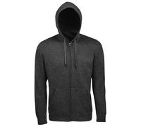 Seven Full Zip Hooded Sweatshirt Hoodie SOL'S Charcoal XXL