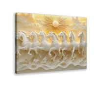 Seven Galloping Horses Poster Canvas Poster for Office Decor Gift