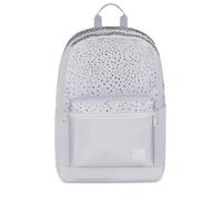 Seven GlitzyCute Round Backpack, White, Notebook Holder and Bottle Pocket, 26.5 Litres, Padded Backrest, Girls and Girls