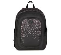 Seven GlitzyCute Tech School Backpack, Black and Purple, Notebook Holder, 29 Litres, Ergonomic Back, Padded Shoulder Straps, Girls and Girls