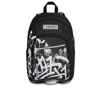 Seven Golden Paint Dual School Backpack, Black, 32 L, Multi-Function, Equipped Pocket, Side Bottle Pocket, Computer Compartment, Middle and High School, Children, Boys