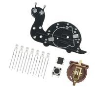Seven Green Lights IC Component Holder Compact PCB Build Fo Beginner Solder Training Set LED Lighting Project Board LED Circuit Practice Set Beginner Friendly Solder Project