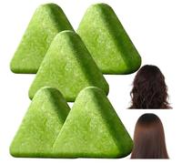 Seven Green Shampoo Bar, Usman Grass Solid Shampoo, Gentle Hair Cleansing Shampoo Soap, Seven Green Herbal Solid Shampoo Bars, Triangle Shampoo Bar,for Anti-Thinning & Hydrating Scalp Care (5 pcs)